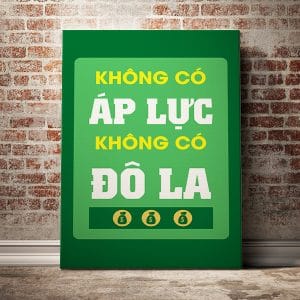 Tranh động lực không có áp lực không có đô la