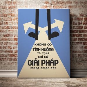 Tranh văn phòng không có tính huống vô vọng chỉ có giải pháp không chính sác