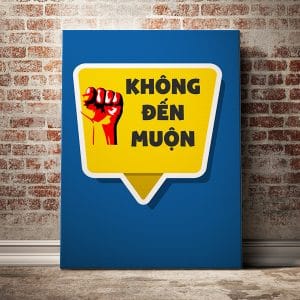 Tranh văn phòng không đến muộn