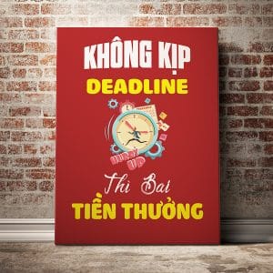 Tranh văn phòng không kịp deadline thì bai tiền thưởng