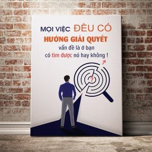 Tranh văn phòng mọi việc đều có hướng giải quyết vấn đề là ở bạn có tìm được nó hay không