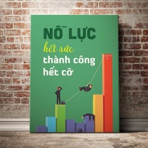 Tranh động lực nổ lực hết sức thành công hết cỡ