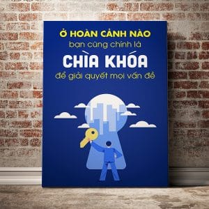 Tranh văn phòng ở hoàn cảnh nào bạn cũng chính là chìa khóa để giải quyết mọi vấn đề