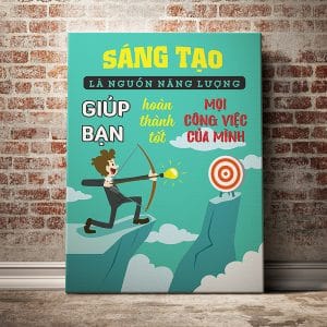 Tranh động lực sáng tạo là nguồn năng lượng giúp bạn hoàn thành tốt mọi công việc của mình