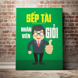 Tranh văn phòng sếp tài nhân viên giỏi