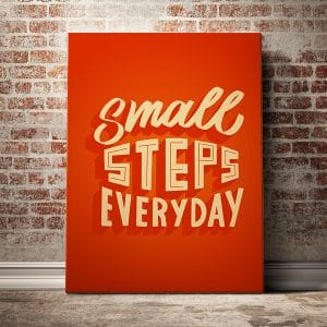 Tranh văn phòng small steps everyday