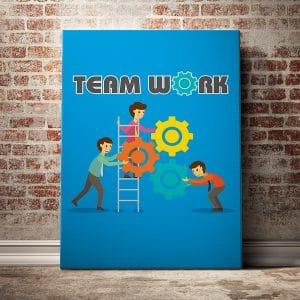 Tranh văn phòng team work