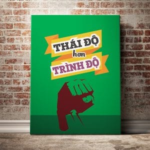 Tranh văn phòng thái độ hơn trình độ