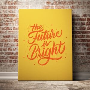 Tranh văn phòng the future is bright