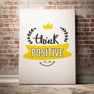 Tranh văn phòng think positive