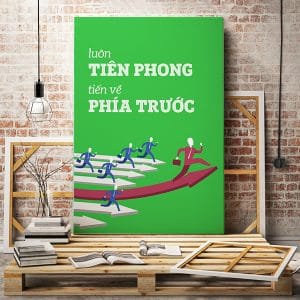 Tranh văn phòng luôn tiên phong tiến về phí trước
