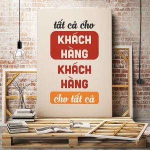 Tranh văn phòng tất cả cho khách hàng khách hàng cho tất cả