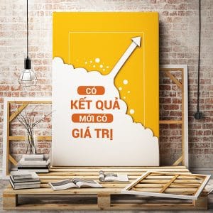 Tranh văn phòng có kết quả mới có giá trị