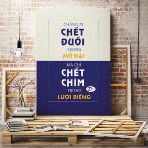 Tranh động lực chẳng ai chết đuối trong mồ hôi mà chỉ chết chìm trong lười biếng