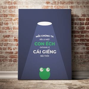 Tranh văn phòng mỗi chúng ta đều là một con ếch chỉ khác ở cái giếng mà thôi