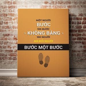 Tranh động lực một người bước 100 bước không bằng 100 người mà mỗi người bước một bước