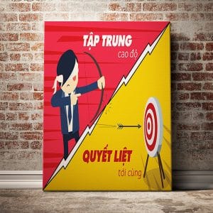 Tranh văn phòng tập trung cao động quyết liệt tới cùng