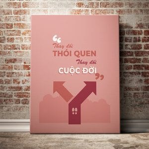 Tranh văn phòng thay đổi thói quen thay đổi cuộc đời