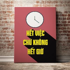 Tranh văn phòng hết việc chứ không hết giờ