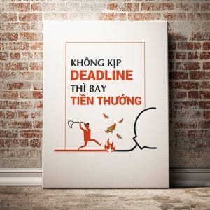 Tranh văn phòng không kịp deadline thì bay tiền thưởng