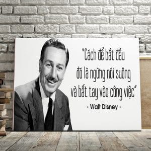 Tranh văn phòng cách để bắt đầu đó là ngưng nói suông và bắt đầu tay vào công việc walt disney