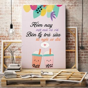 Tranh văn phòng hôm nay mệt mỏi rã rời