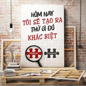 Tranh động lực hôm nay tôi sẽ tạo ra thứ gì đó khác biệt