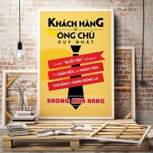 Tranh văn phòng khách hàng là ông chủ duy nhất