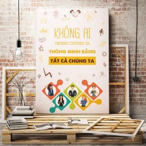 Tranh văn phòng không ai trong chúng ta thông minh hơn tất cả chúng ta