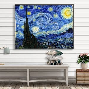Bức tranh trời đầy sao sơn dầu Van Gogh