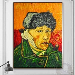 Tranh sơn dầu ông già hút thuốc Van Gogh