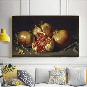 Tranh sơn dầu tĩnh vật quả lựu CV01A534