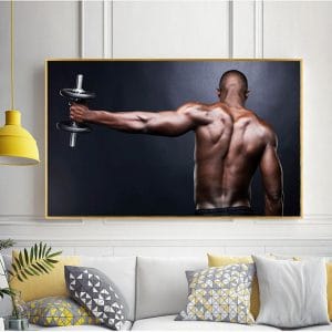 Tranh treo tường phòng gym nam CV01A569