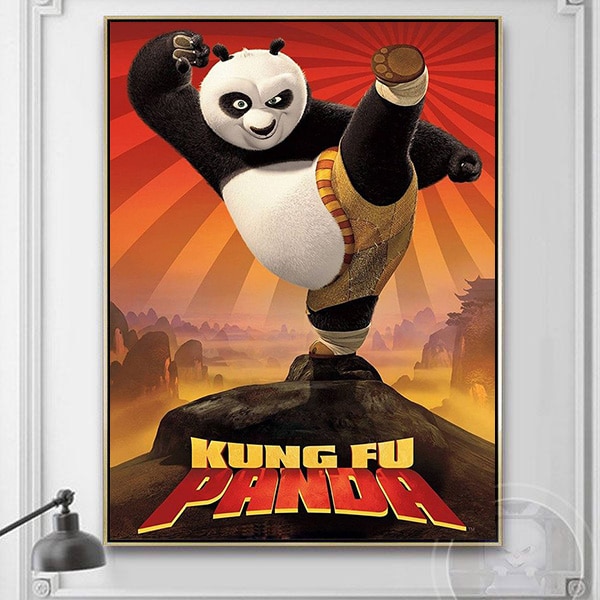 Tranh treo tường kung fu panda CV01A570