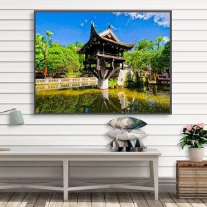 Tranh treo tường chùa một cột Hà Nội CV01A576