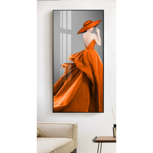 Tranh tráng gương hiện đại cô gái quyến rũ TG0101