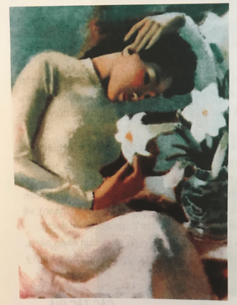 Bức tranh Thiếu nữ bên hoa huệ của họa sĩ tô ngọc vân