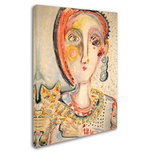 Tranh in sơn dầu '' Tiger cat'' của Wyanne Thompson OV00513