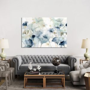 Tranh hoa poppy xanh OV0408