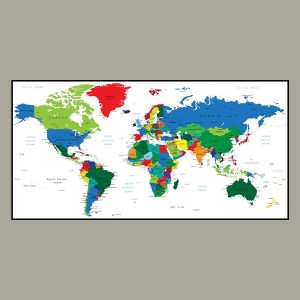 Tranh bản đồ thế giới STST131987174