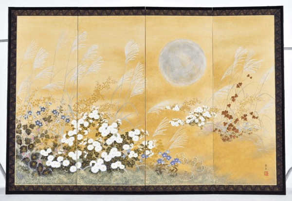 Bức tranh Tranh Nihonga truyền thống nhật bản