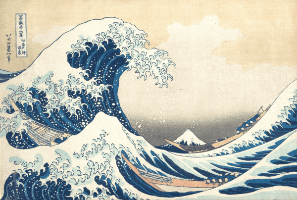 Bức tranh The Great Wave off Kanagawa nổi tiếng của dòng tranh Ukiyo-e