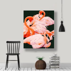 Tranh hồng hạc nghệ thuật PTR0114