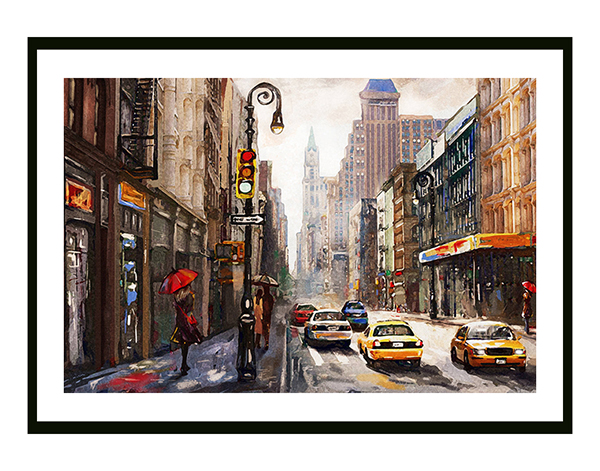 tranh thành phố newyord