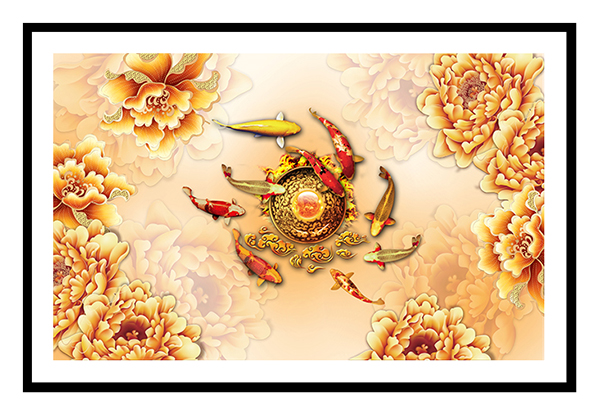 Tranh cửu ngư quần hội đẹp và ý nghĩa