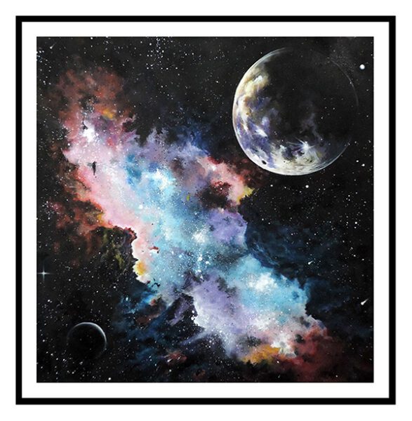 Bức tranh galaxy vũ trụ mã số 018