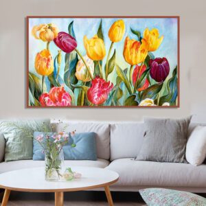 tranh hoa tulip mã TL005