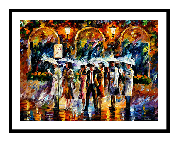 tranh thành phố về đêm mã số 007