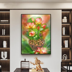 Tranh hoa sen PTR0158