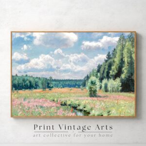 Tranh phong cảnh cánh đồng hoa tuyệt đẹp PTR0184